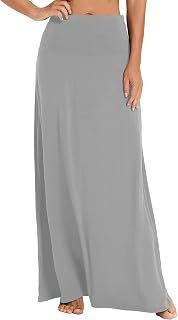 Women's Bohemian Soft Stretchy Long Skirt