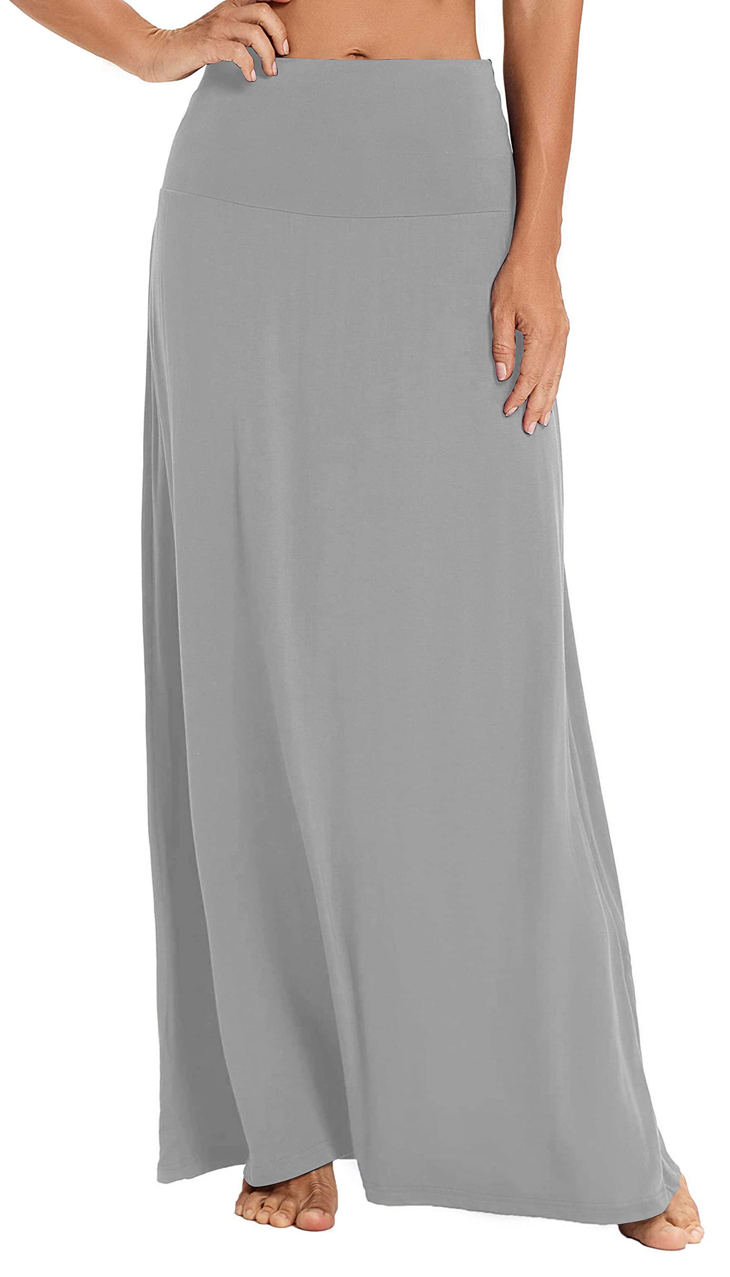 Women's Bohemian Soft Stretchy Long Skirt