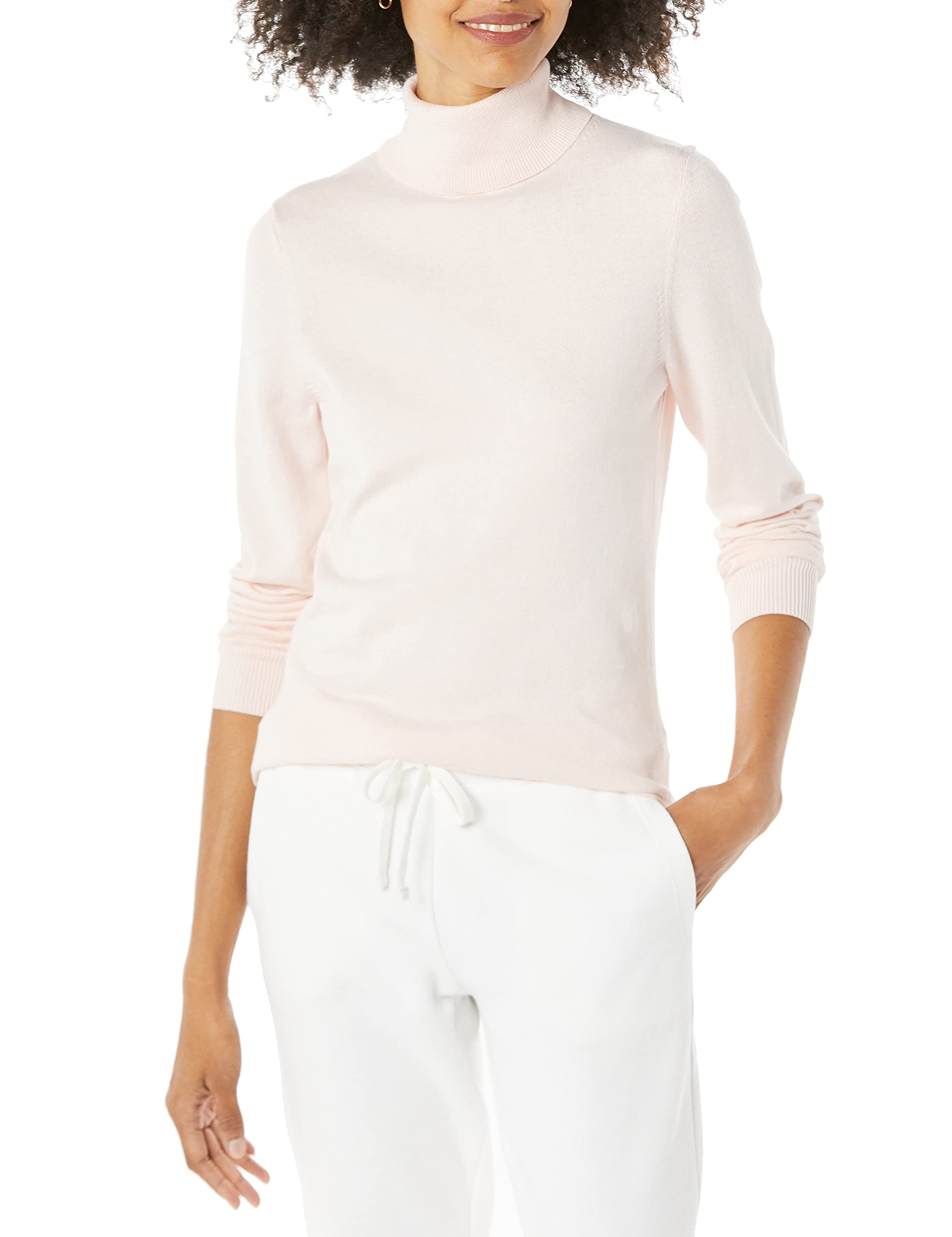 Amazon Essentials Women's Slim Fit Lightweight Long Sleeve Turtleneck Sweater
