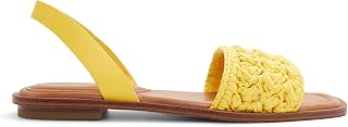 ALDO レディース Solena フラットサンダル, イエロー, 5