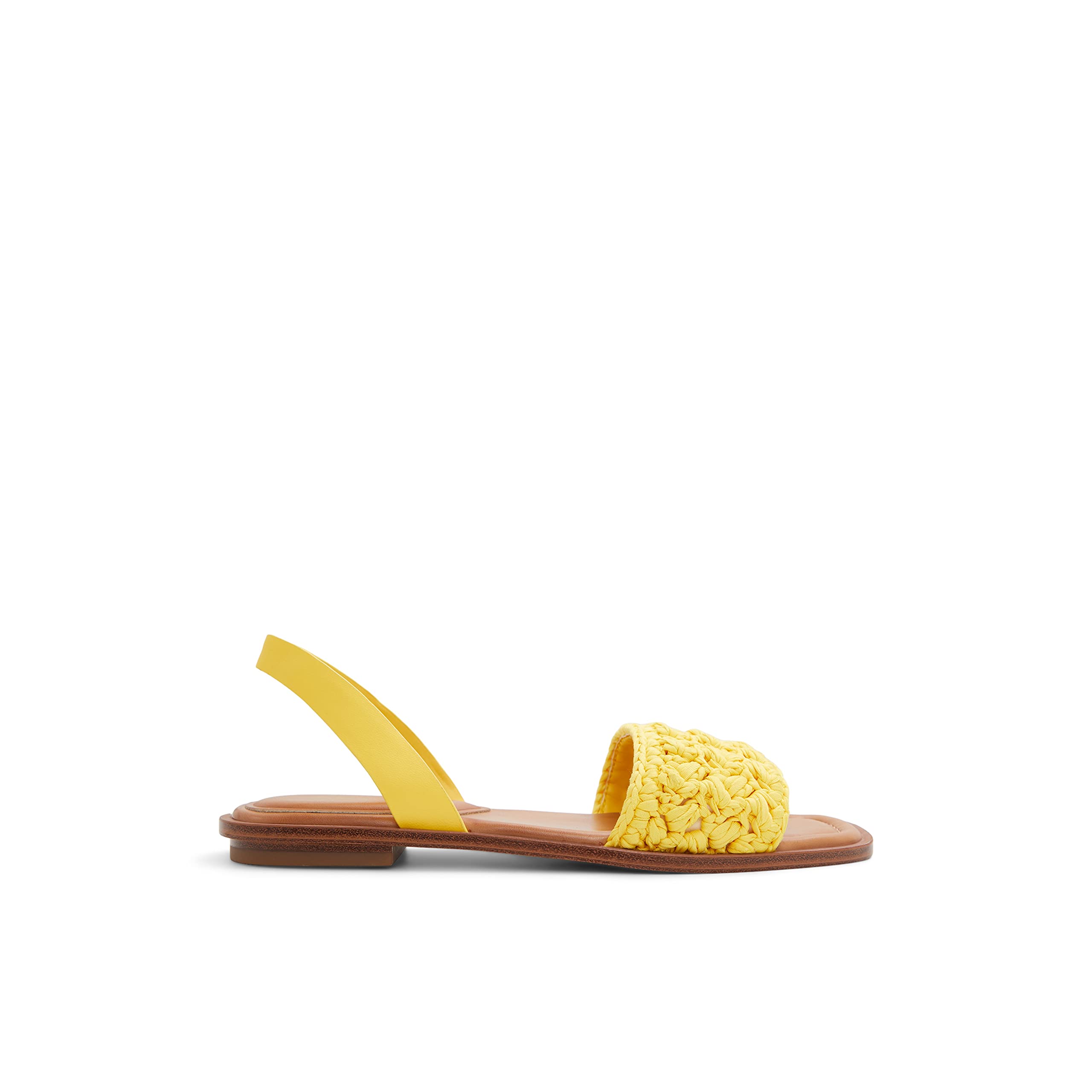 ALDO レディース Solena フラットサンダル, イエロー, 5