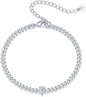 PAVOI Diamond Solitaire Chain Bracelet, White Gold, Diamond