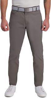 Haggar - Active Series Slim Fit Flat Front 5-Pocket Tech Pant, Men's Casual Trousers