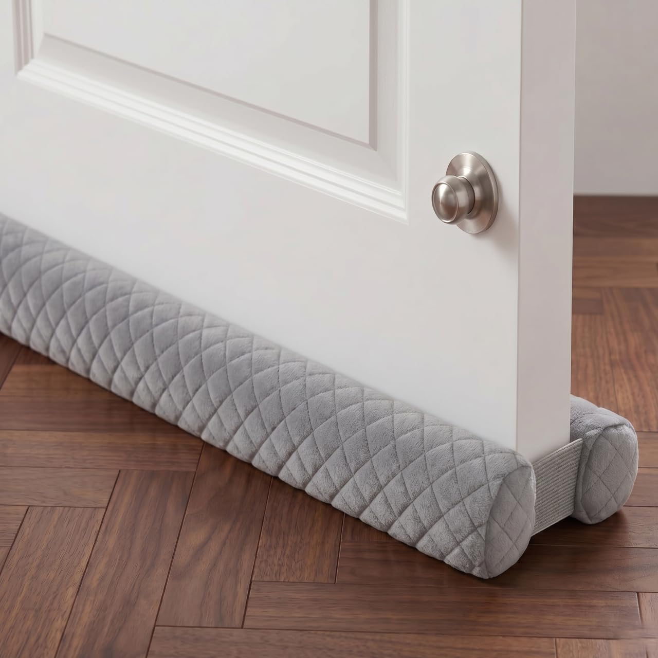 Ciieyuo Premium Velvet Under Door Draft Stopper, Adjustable 30-36 Inches | Door 