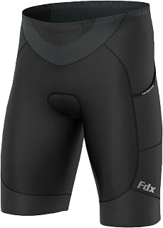 FDX Men's All Day Cycling Shorts 3D Anti-Bac Padded Bike Shorts
