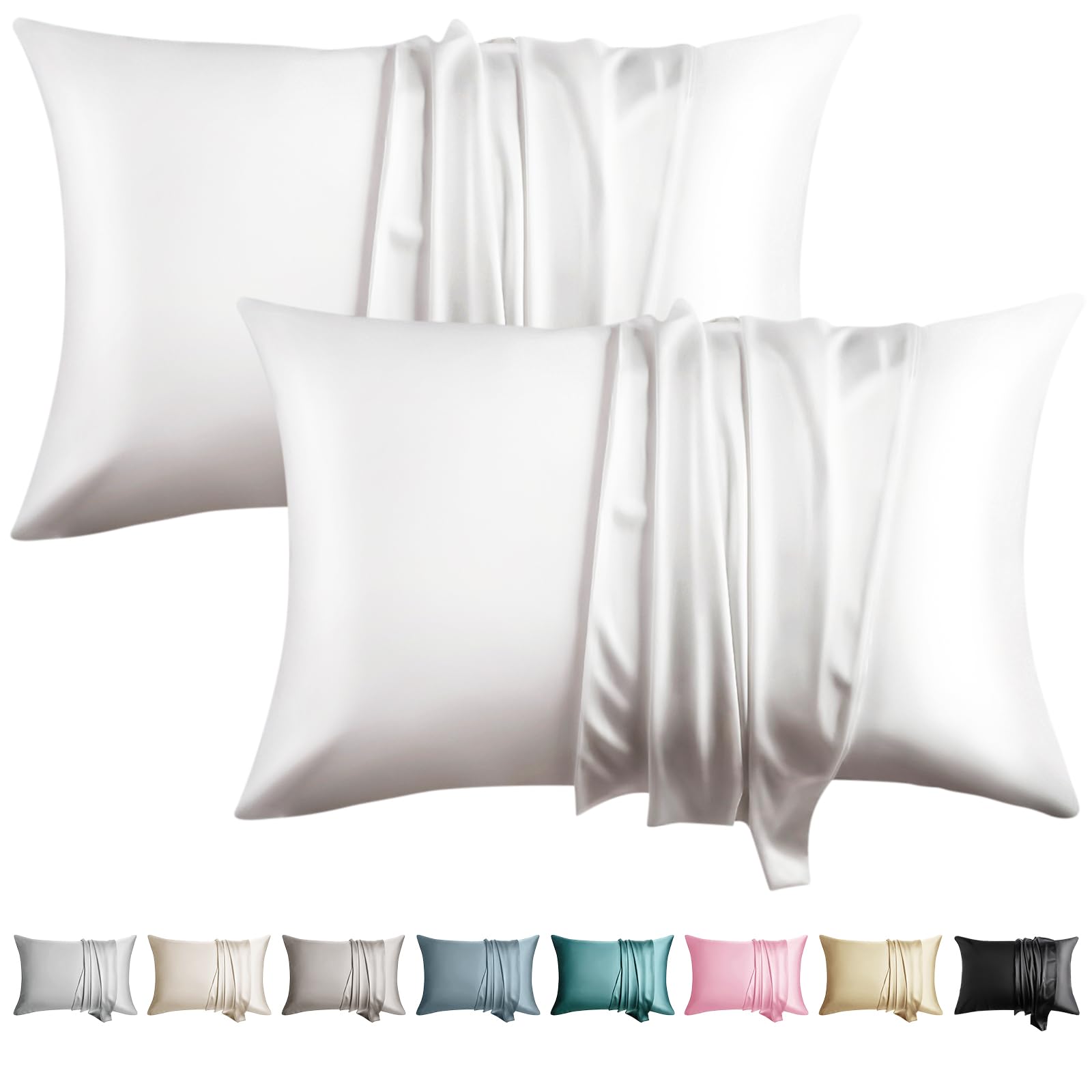 Silk Pillowcase for Hair and Skin Toddler Size 2 Pack Mulberry Silk Pillow Case 