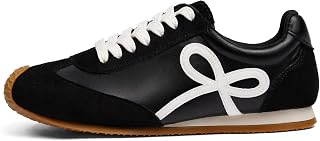 Coutgo Scarpe da ginnastica da donna, con lacci, alla moda