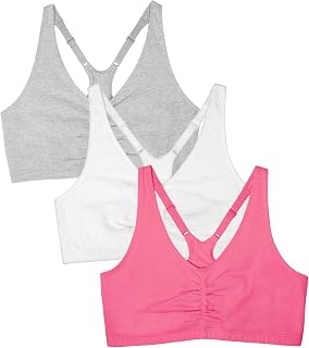 Fruit of the Loom Sports Bra (Pack of 3) for Women