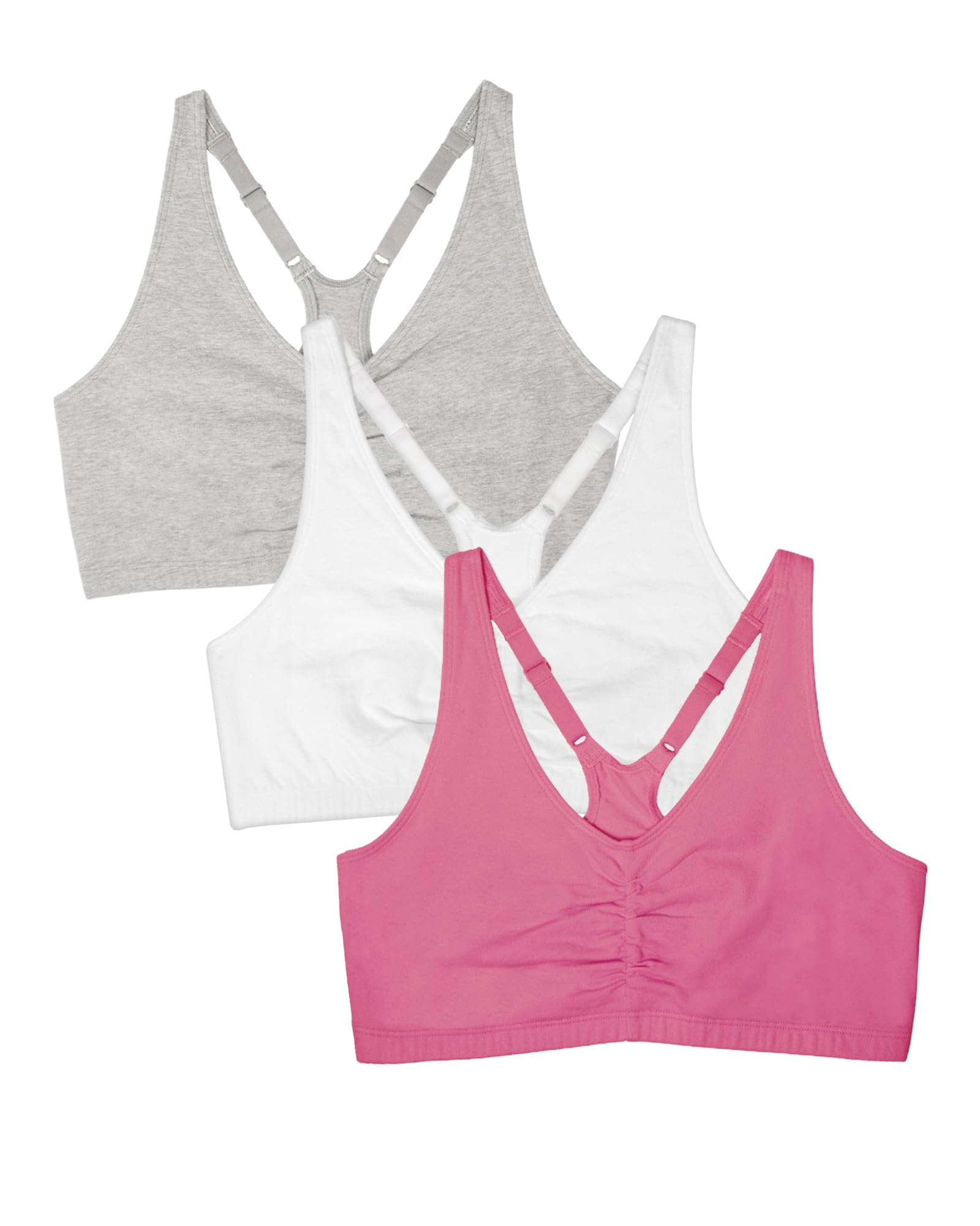 Fruit of the Loom Sports Bra (Pack of 3) for Women