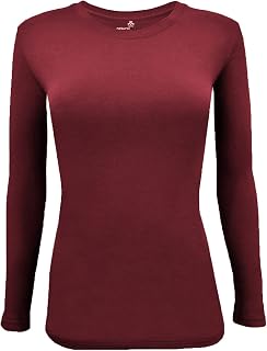Natural Uniforms Women's Under Scrub Tee Crew Neck Long Sleeve T-Shirt