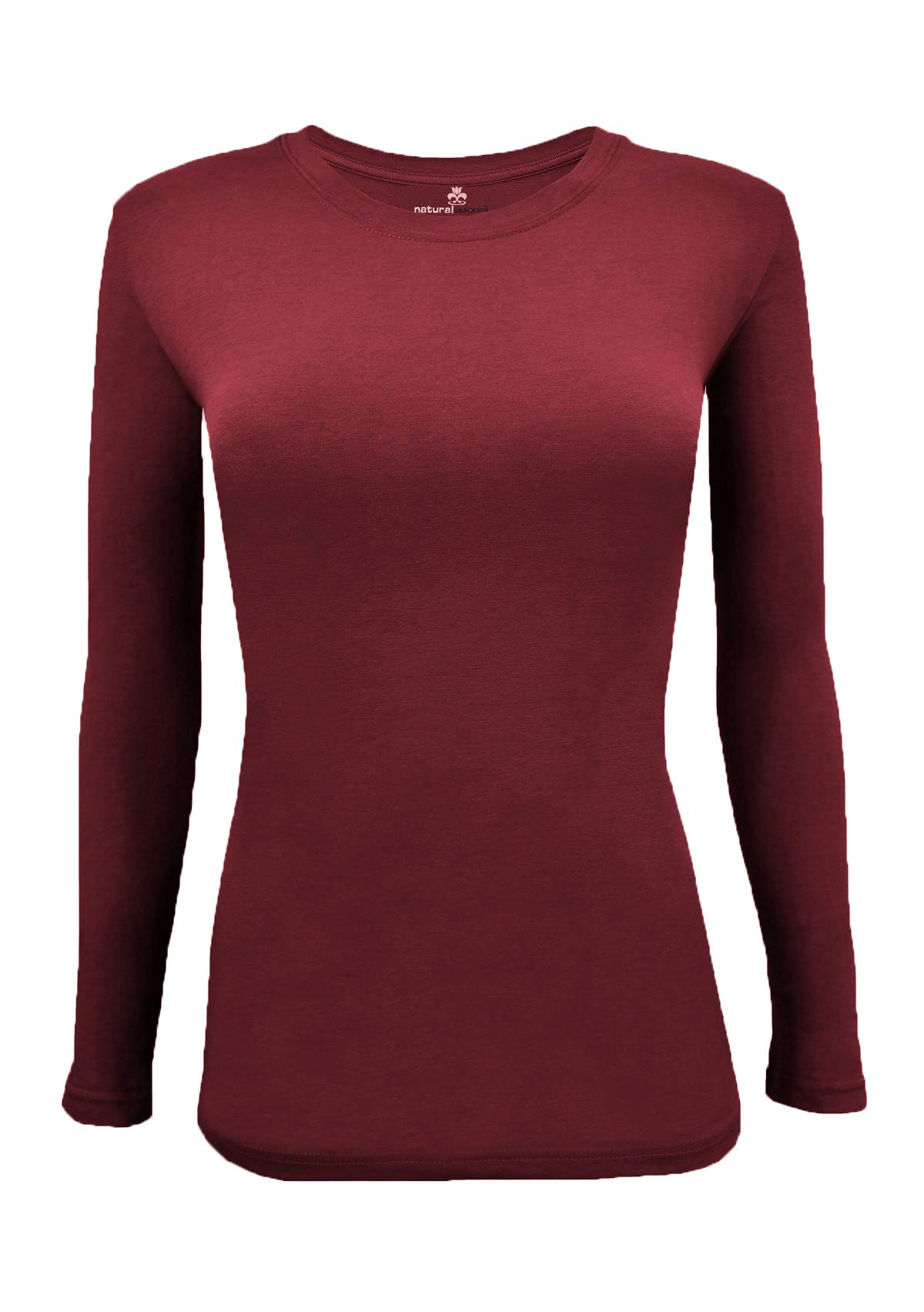 Natural Uniforms Women's Under Scrub Tee Crew Neck Long Sleeve T-Shirt