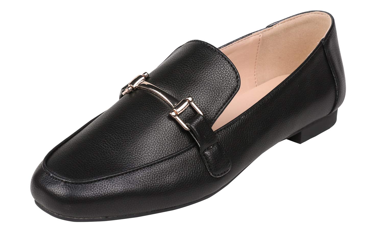 Feversole Women's Fashion Trim Deco Loafer Slippers,Pantofole Decorative alla Mo