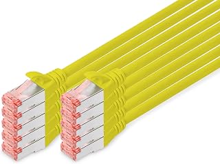 DIGITUS Cat 6-2m LAN Cable - 10 pieces - RJ45 Network Cable - S/FTP
