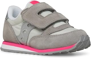 Saucony Baby Jazz HL, Unisex-Children and Youth Sneakers, Grey Silver Pink, 21 EU