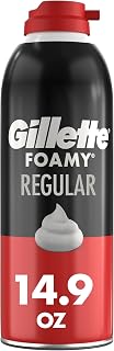 Gillette Foamy Classic Shave Foam for Men, Protection Against Shaving Irritation, Quick and Smooth Shave, shaving cream, 14.9 Oz