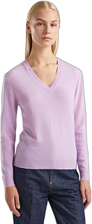 United Colors of Benetton 1002D4488 Women's V-Neck Sweater (1 Pack)