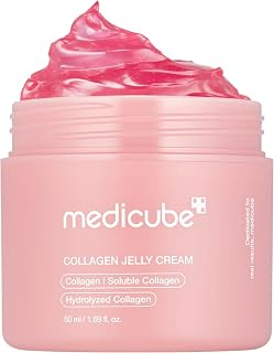 medicube Jelly Collagen & Niacinamide Cream 50ml | Hydrolyzed Collagen Freeze Dried Skin Barrier, Glow 24H & Lift Effect, Korean Care, 50ml