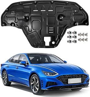 Engine Splash Shield Fit for Hyundai Sonata 2020-2023 Engine Case Guard Under Cover Compatible with 2021 2022 Sonata Front Engine Guard Mud Flaps