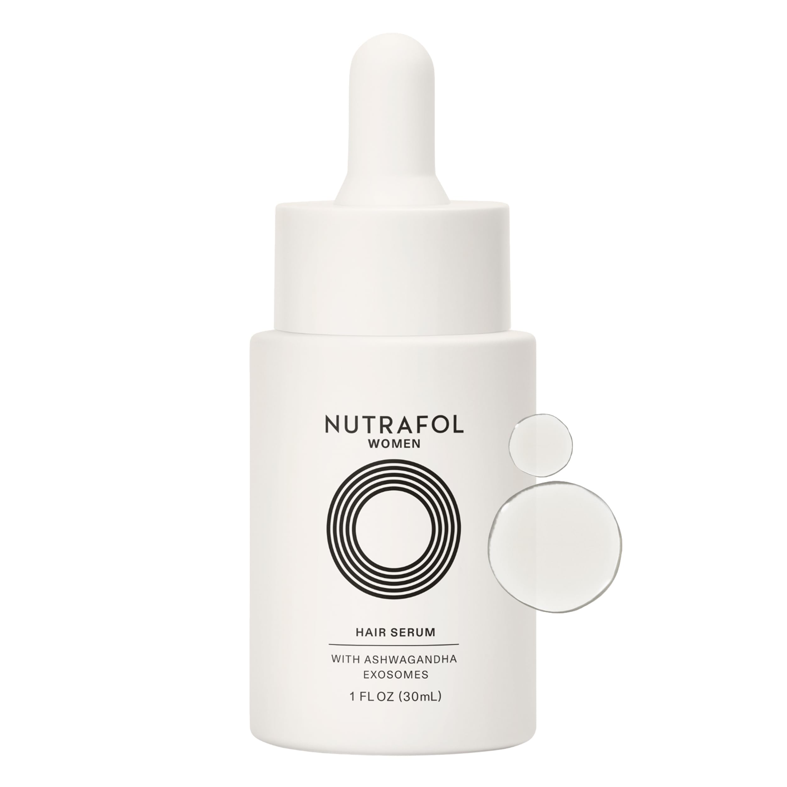 Nutrafol Women's Hair Serum, Supports Visibly Thicker and Stronger Hair, Vegan, 