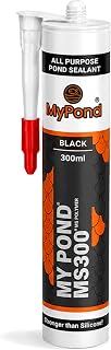 MyPond MS300 Marine Grade Pond Sealant, Black, 300ml | Window Sealer, use for Leaks, MS Polymer Adhesive, 4x Stronger than Aquarium Silicone Caulking, Marine Adhesive, Pond Liner