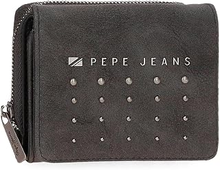 Pepe Jeans Holly Faux Leather Wallet and Wallet, Black, Brown, Navy, Various Sizes, Black, One Size, Wallet