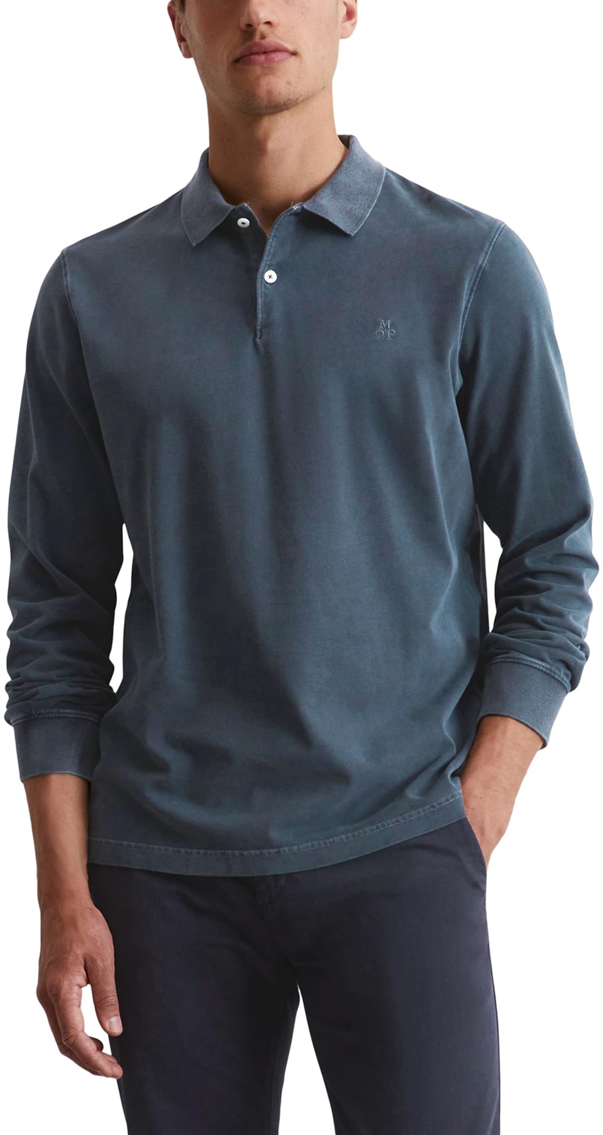 Marc OߴPolo Men's Regular Fit Organic Cotton Long Sleeve Polo Shirt