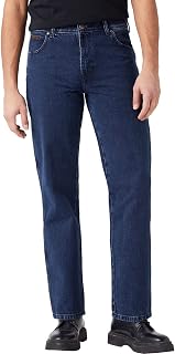 Wrangler - Mens Jeans - Authentic Straight Fit - Texas - Darkstone