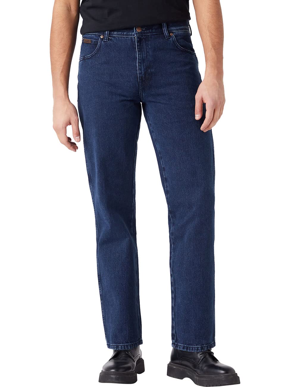 Wrangler - Mens Jeans - Authentic Straight Fit - Texas - Darkstone