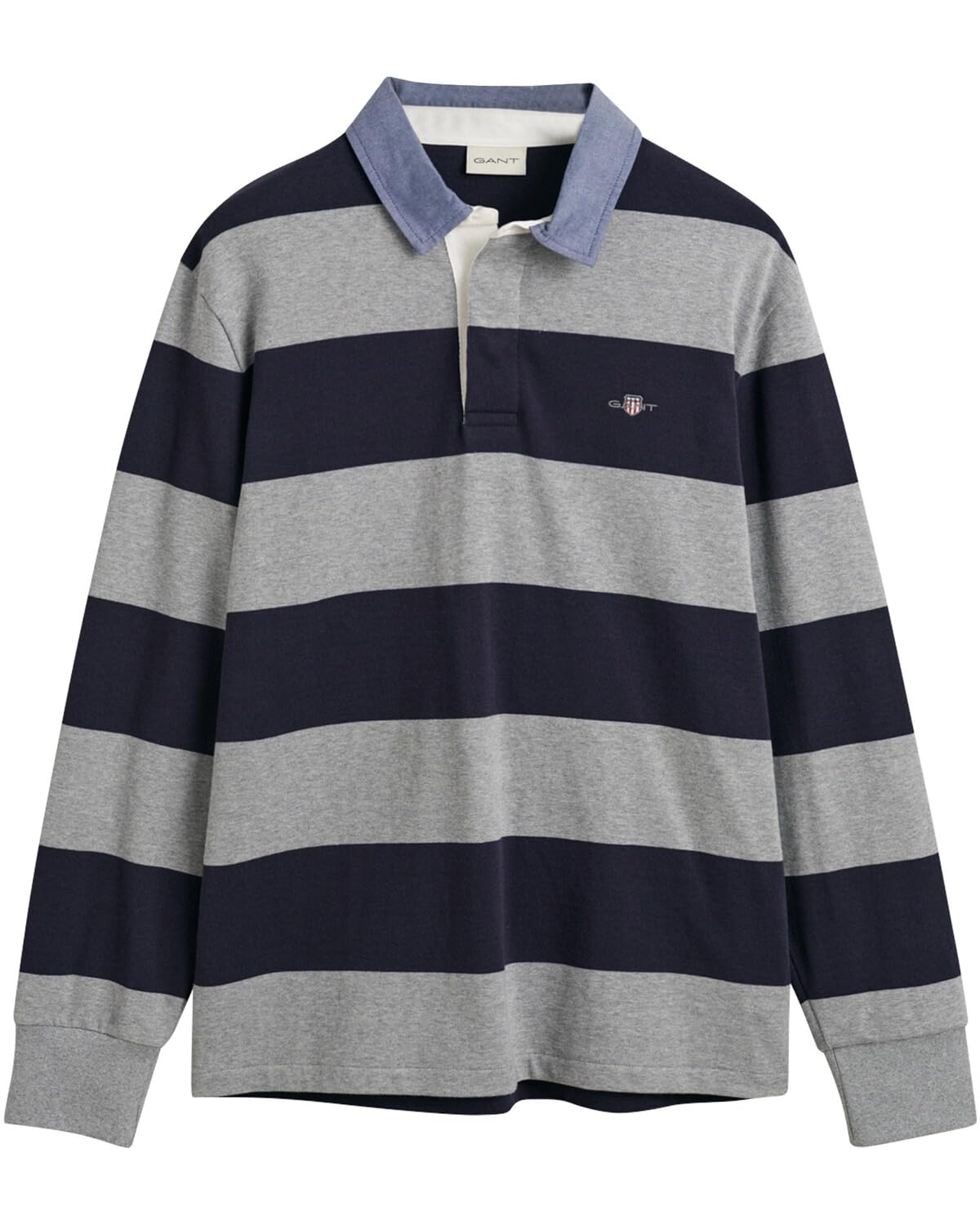 Gant Reg Chambray Stripe Heavy Rugger Men's Polo Shirt