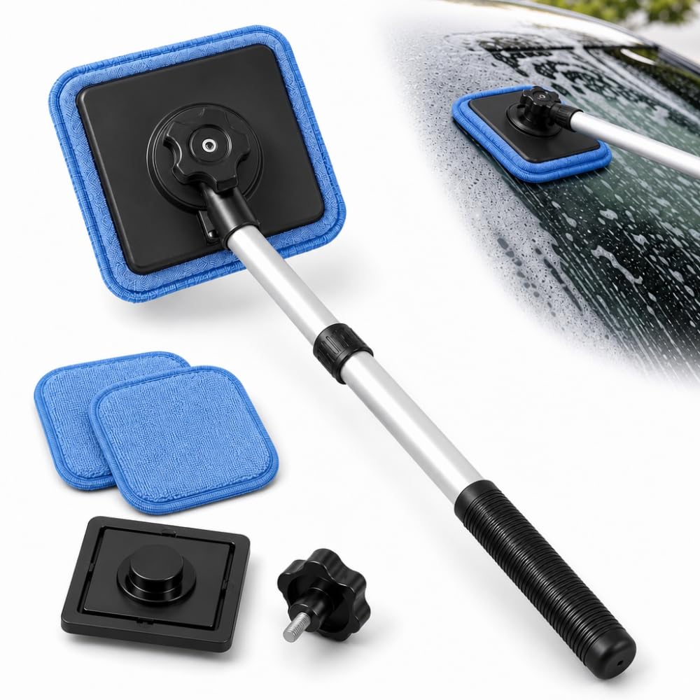 Dual Sided Magnetic Car Windshield Cleaner, Double-Sided Glass Cleaning Tool