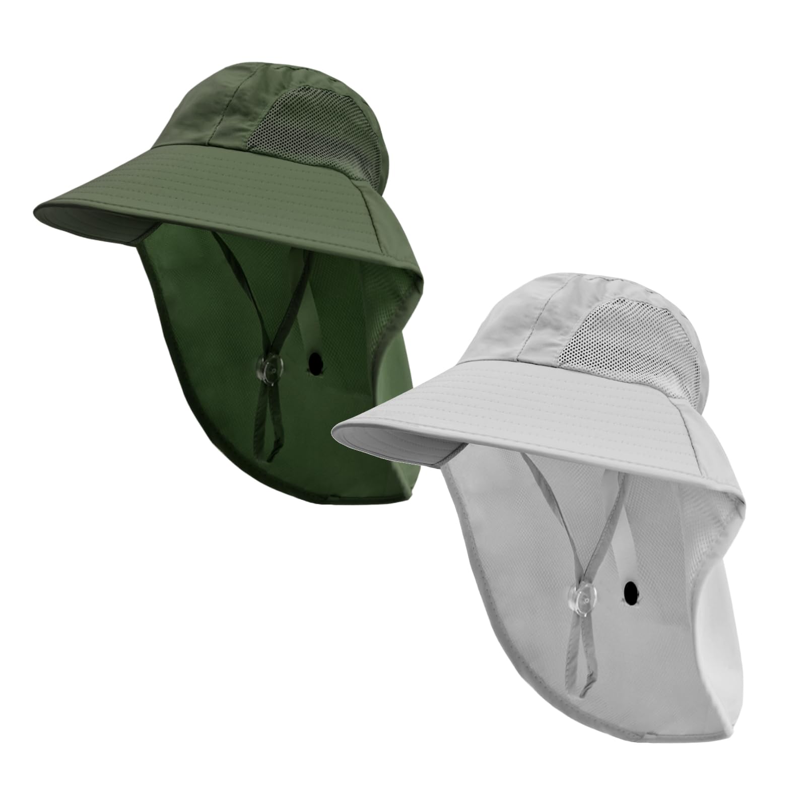 Rosoz Kids Sun Hat with Neck Flap UV Protection Summer Toddler Beach Hat Unisex 