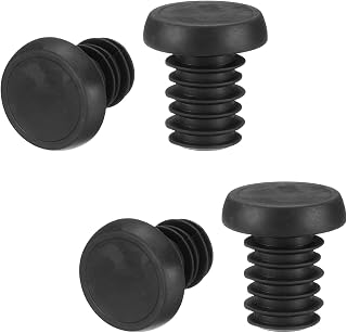 2 Pairs Bicycle Handlebar End Caps Expandable for Most Bicycles, MTB, Road Bike, BMX, Fixed Gear (Black)
