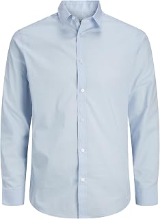 JJ Rebel Men's Jrebgavin Solid Shirt LS Noos Shirt (Pack of 1)
