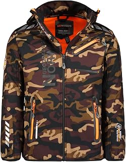 Geographical Norway Geographical Norway Rainmen Smu Men's Softshell Jacket, Khaki/Orange
