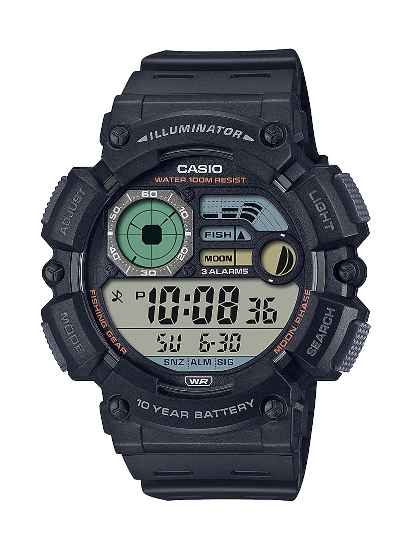 Casio WS1500H Series | Men's Digital Watch | 100 SEC Stopwatch | Countdown Timer