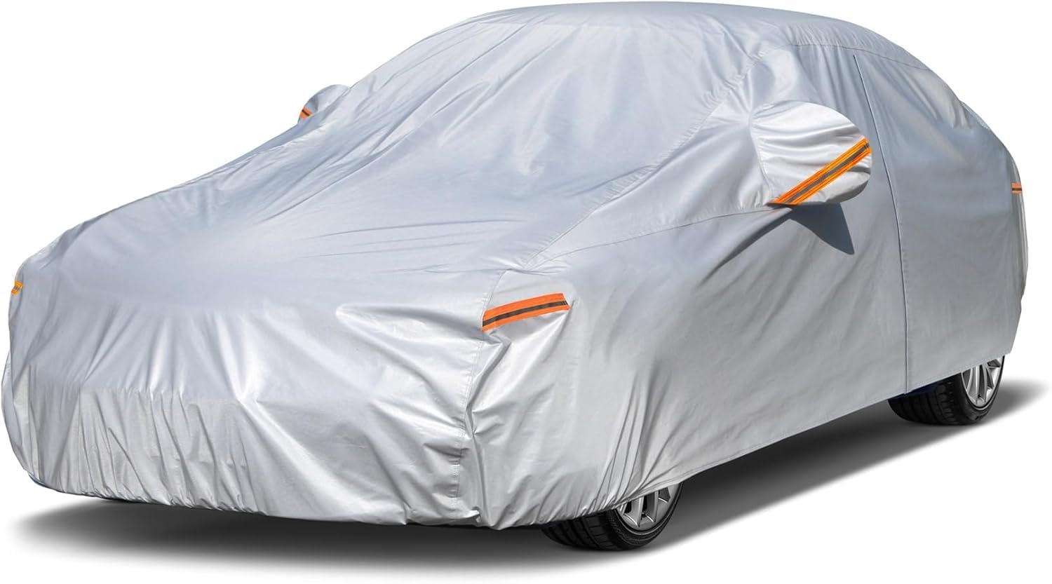 Kayme 6 Layers Car Cover Waterproof Breathable, Outdoor Full Cover Rain Sun UV D