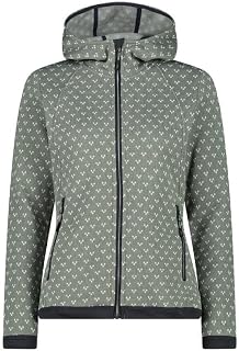 CMP Giacca Da Donna In Pile Knit Tech Con Cappuccio Fisso Jacket Donna