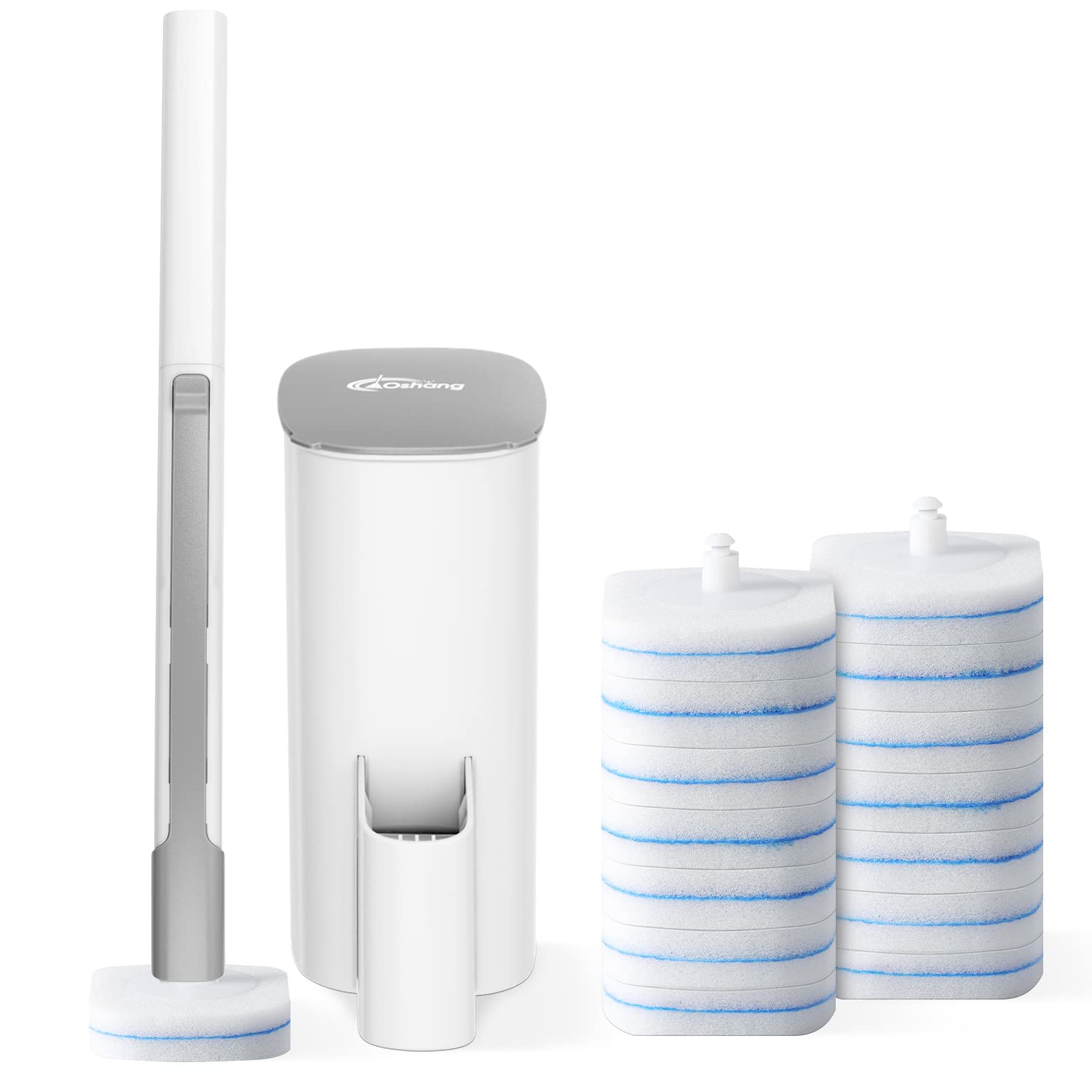 oshang Disposable Toilet Brush - Toilet Bowl Cleaner, Toilet Cleaning Supplies, 