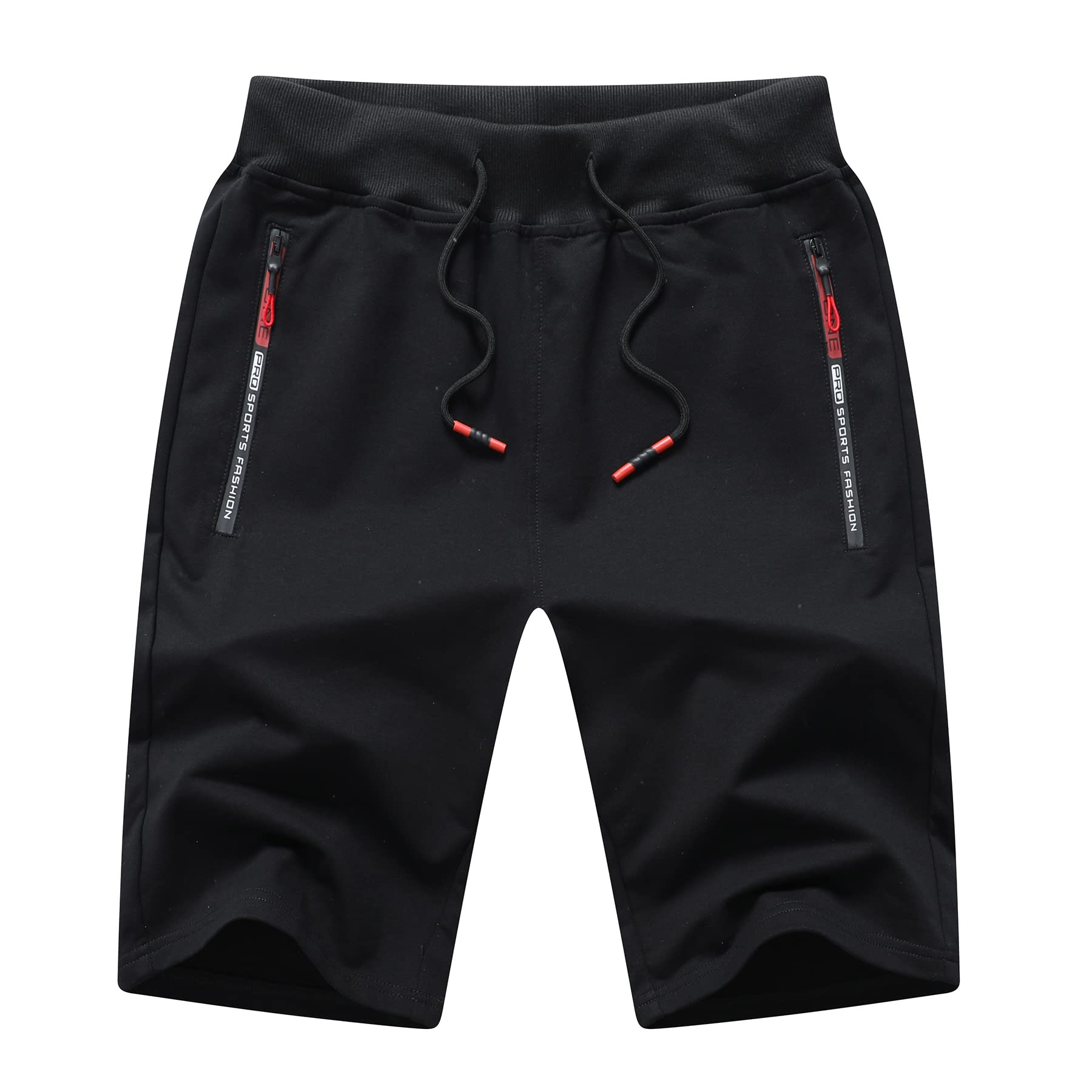 Tansozer Mens Gym Shorts Summer Running Shorts with Zip Pockets