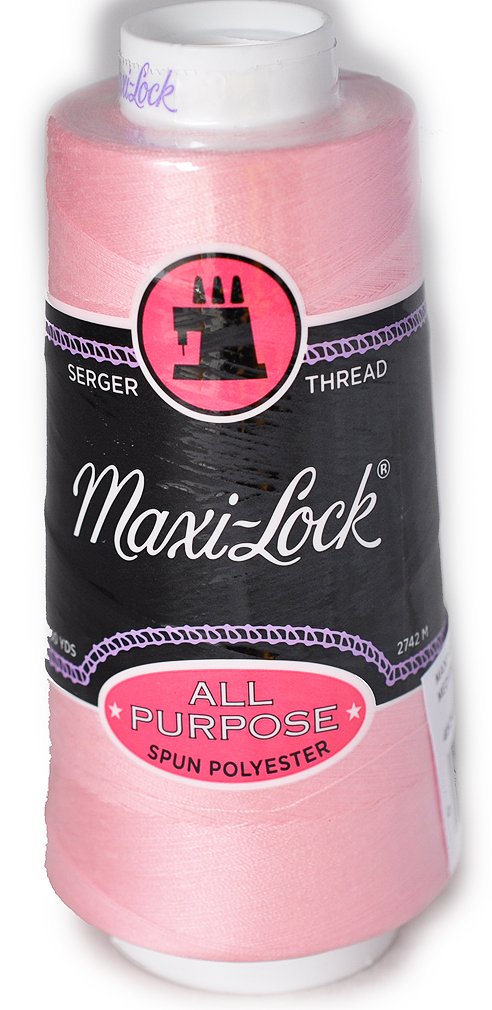 Maxi Lock All Purpose Thread Medium Pink 3000YD Cone MLT-036