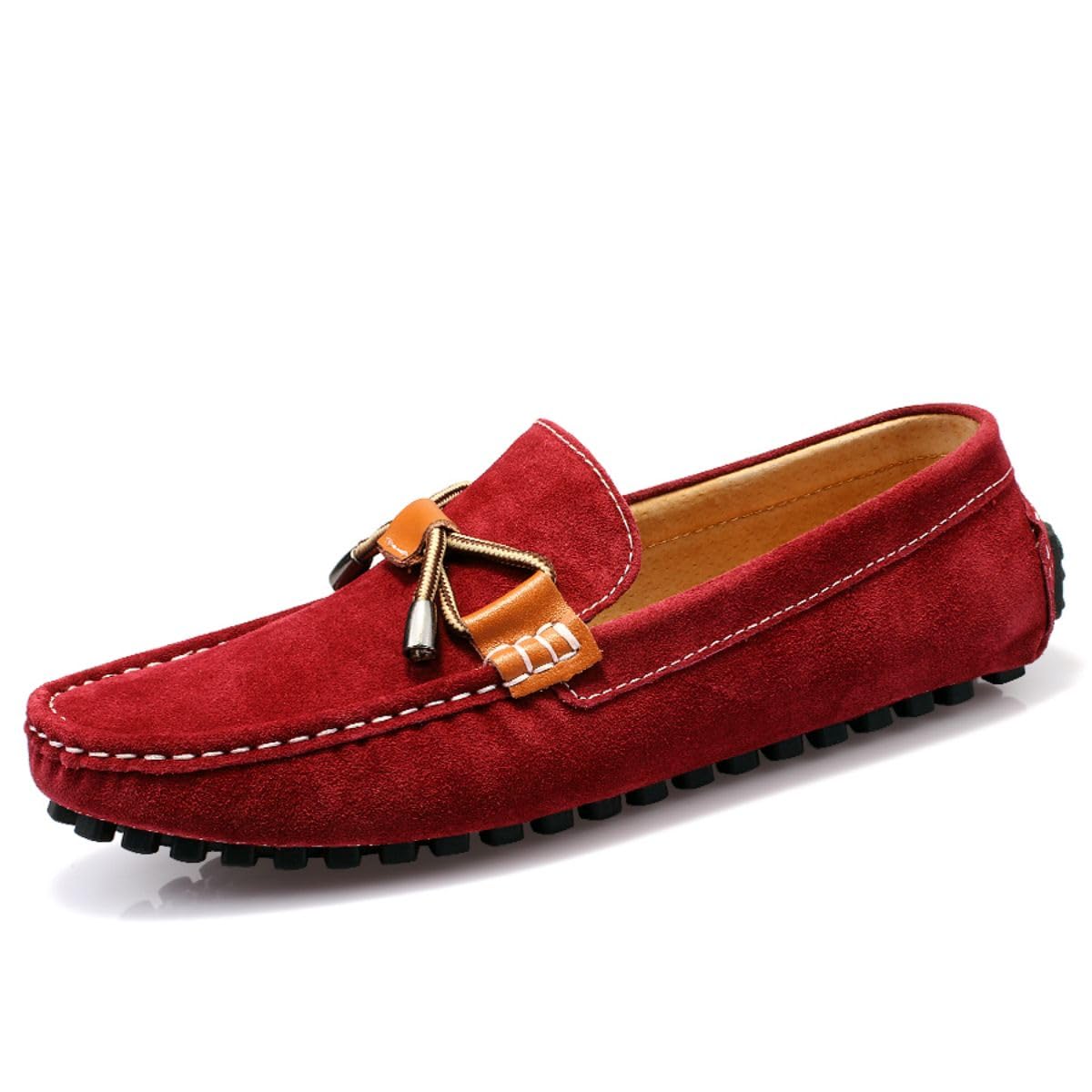 Flat Leather Moccasins Breathable Casual Shoes Men's Casual Soft Leather Moccasi