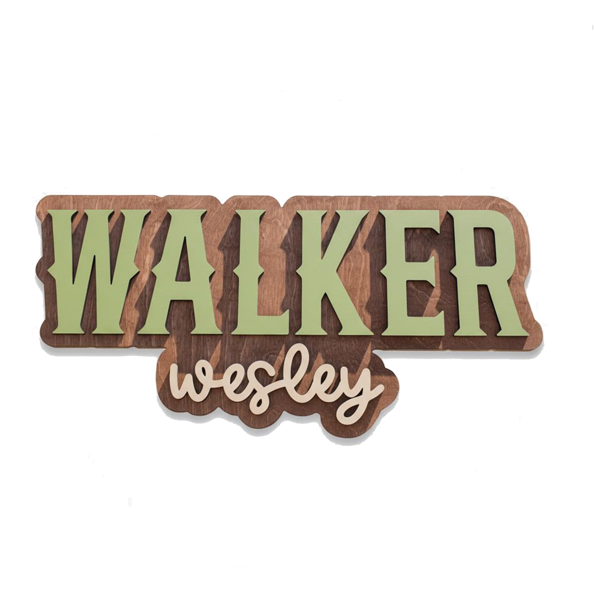 Hickory Hollow Designs Wooden Name Signs for Nursery, Baby Name Sign, Name Signs