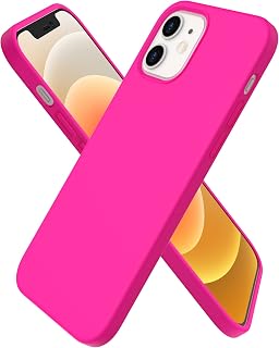 ORNARTO Funda para iPhone 12/iPhone 12 Pro Silicona Antigolpes,Rosa