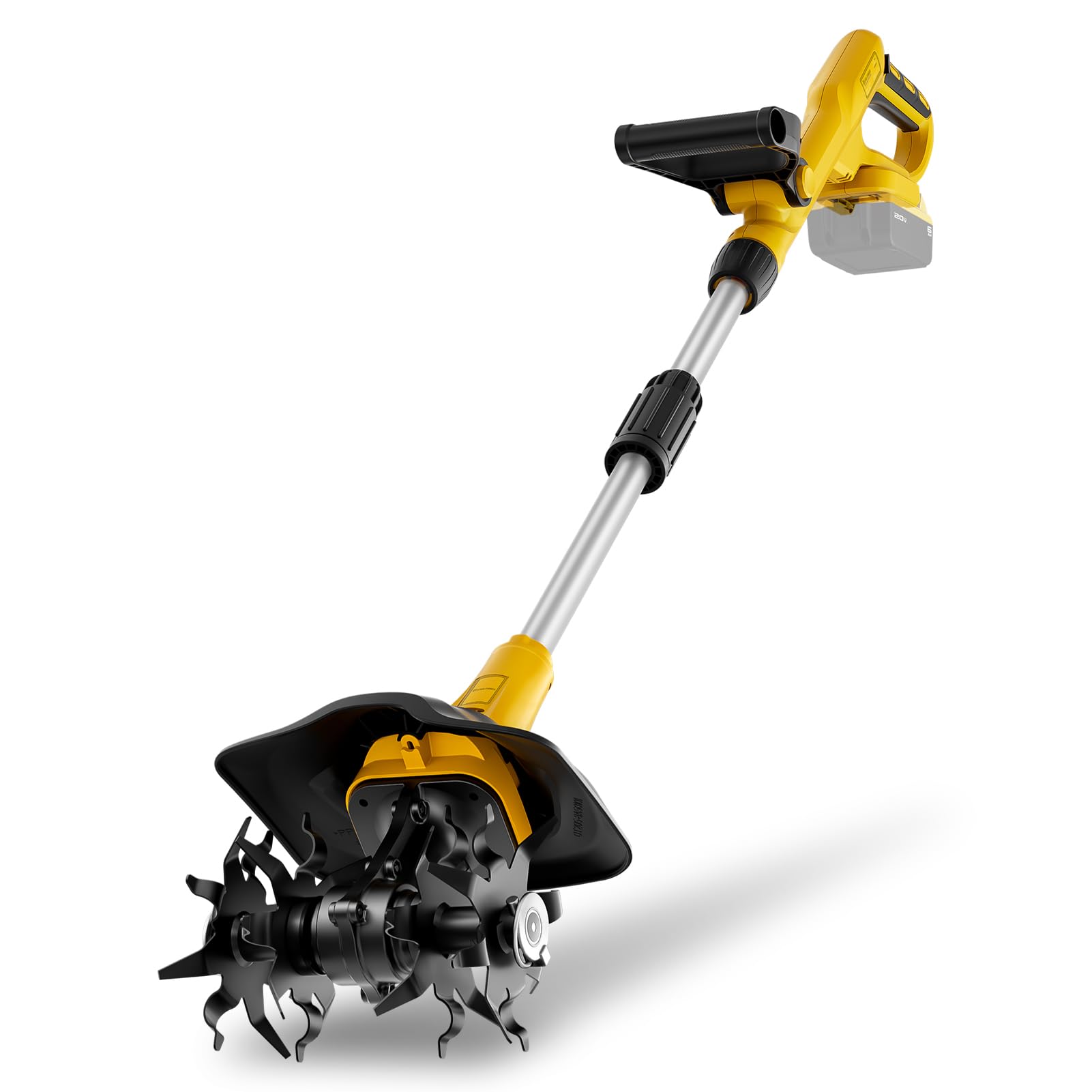 Paxwrenx Cordless Garden 9" Tiller Cultivator for DeWalt 20V Max, Bare Tool | 36