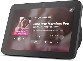 Amazon Echo Show 8 (3rd gen, 2024 release), with Spatial Audio, Smart Home Hub, Designed for Alexa+, Charcoal