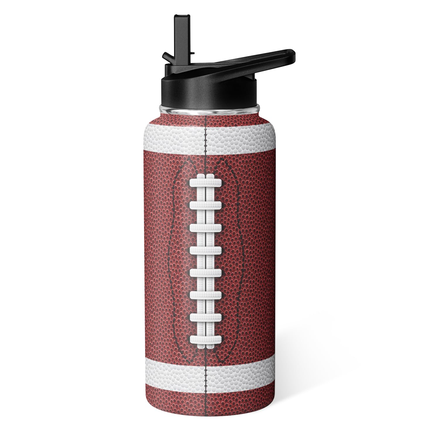 Football Water Bottle 32oz Insulated Sports Water Bottles Football Gifts for Men