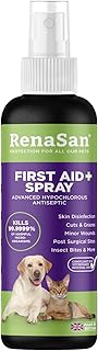 RenaSan Animal First Aid Spray (100ml) – Wound Disinfection, Kills Bacteria & Stops Itching, Alcohol-Free, Non-irritating, for Dogs, Cats & all other animals.