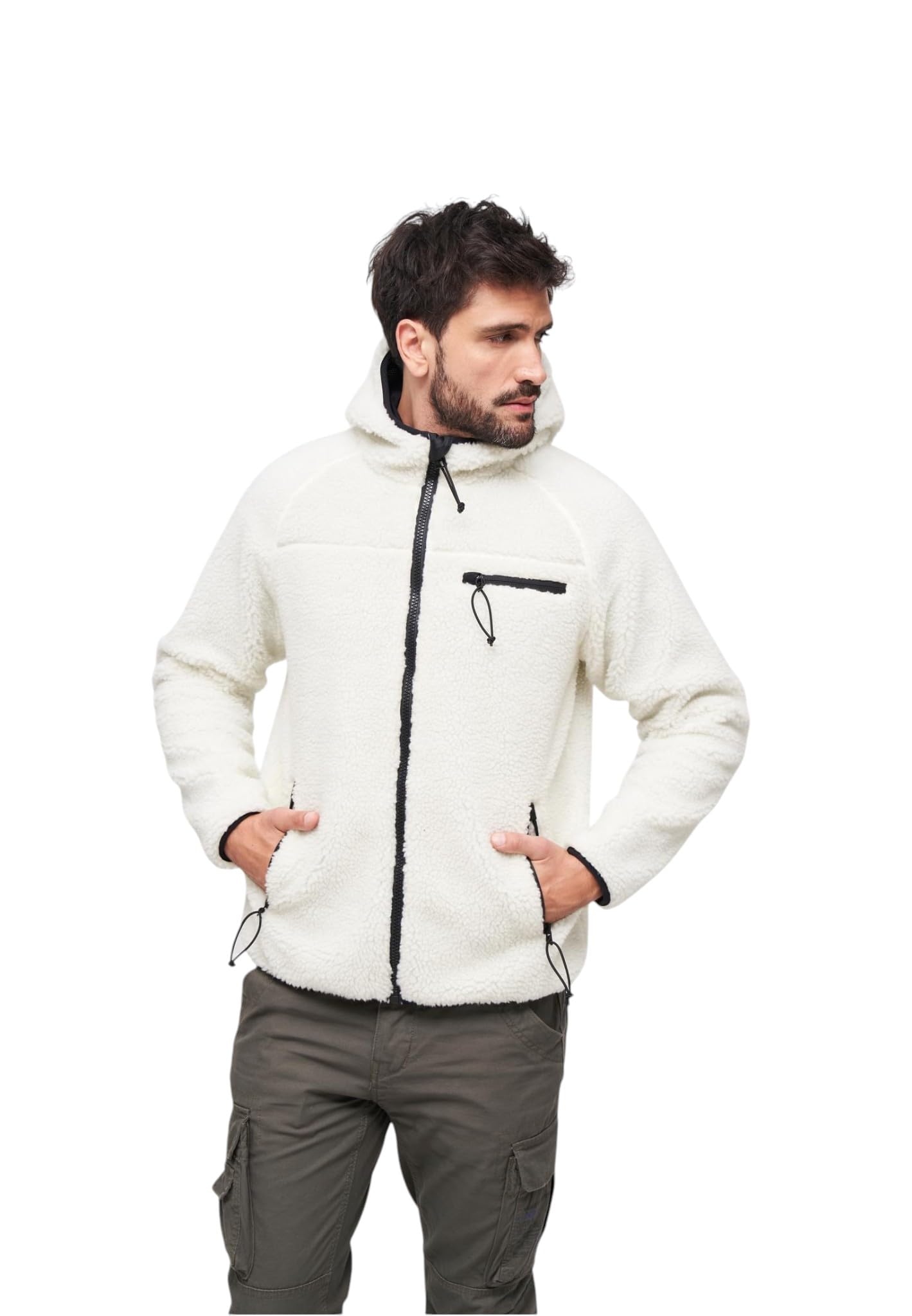 Brandit Men's Teddyfleece Worker Jacket Olive
