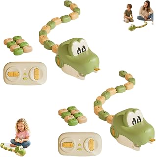 Magnetic Snake Game Toy Eating Itself, Fun Interactive Race Game | Remote Control Eating Snake Toy with Sound, Light & Magnetic Self-Eating Action for family and friends.