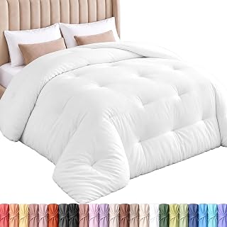 Utopia Bedding Twin Duvet Insert, White, Comforter, 64 x 88 Inches | Breathable All Season Comforter, Down Alternative, Everyday Comfort, Quilted Design, Corner Tabs, Machine Washable